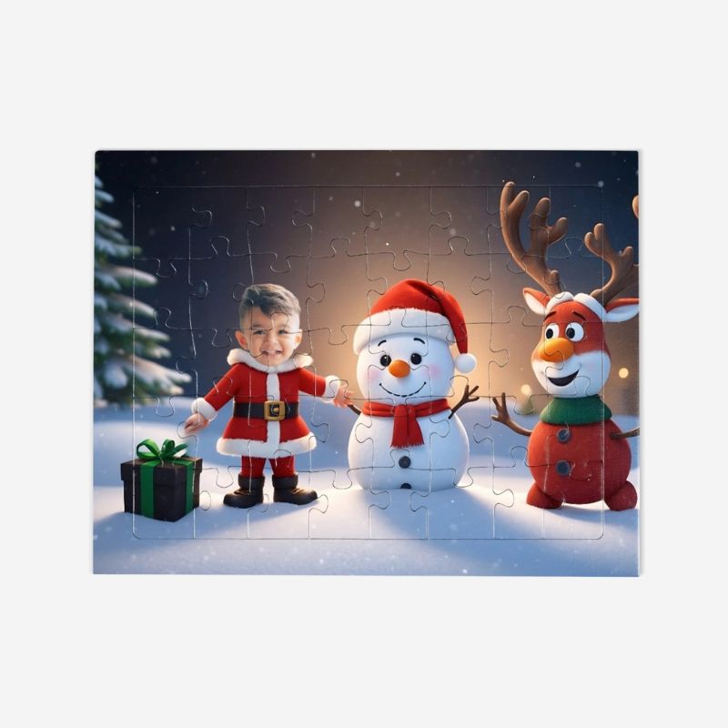 Puzzle świąteczne z bałwankiem – idealny prezent dla Twojego dziecka