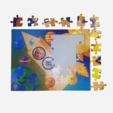 Puzzle personalizowane kosmos - puzzle na podkładce