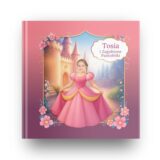 personalizowana książka o księżniczce „Zagubione pantofelki” – okładka z z imieniem i zdjęciem dziecka