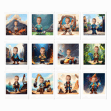 Personalizowane karty memo wzory dla chłopców