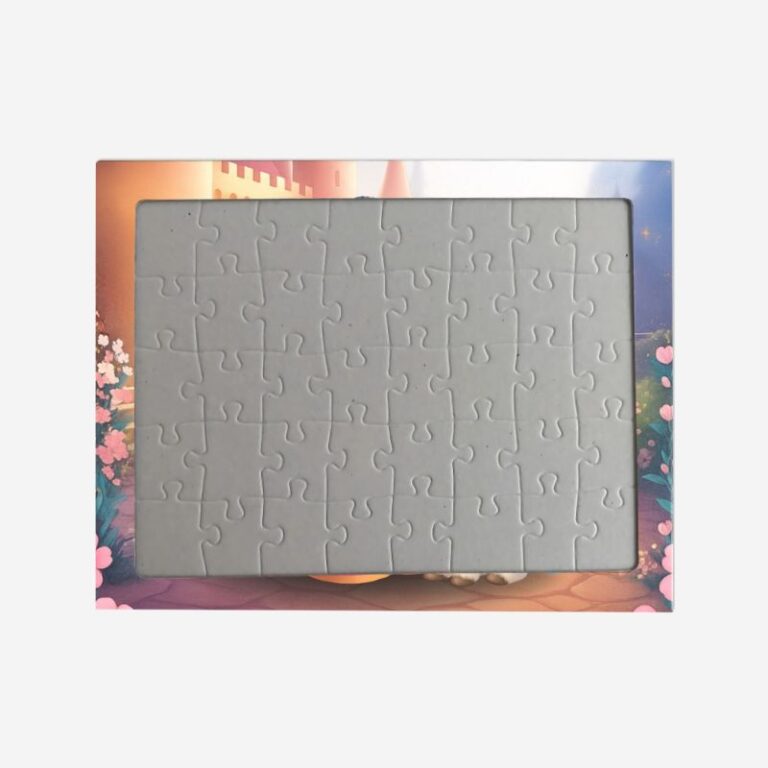 personalizowane puzzle Księżniczka i Jednorożec