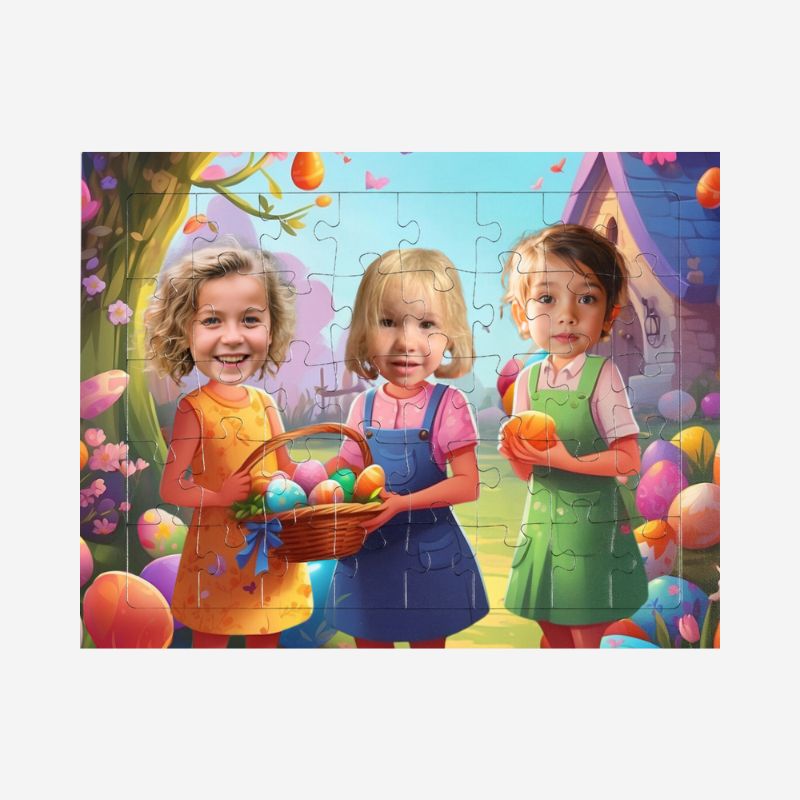 WIELKANOC 6 BAJKOWE PERSONALIZOWANE  FOTOPUZZLE 40elementów