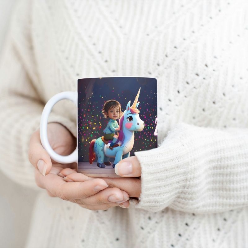 Kubek ze zdjęciem jednorożec 2
