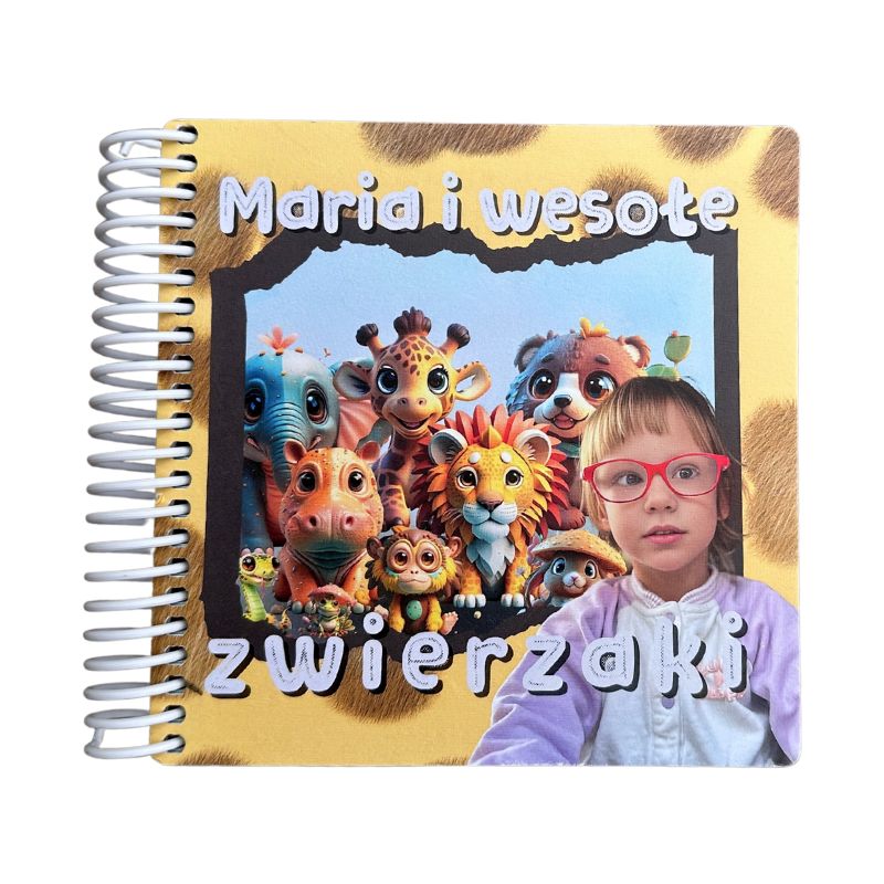 Personalizowana książka o pojazdach dla małego dziecka 1–3 lata. Sztywne strony, bindowanie na spirali