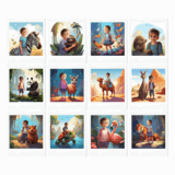 karty memo zwierzaki ze zdjęciem dziewczynki – personalizowana gra pamięciowa