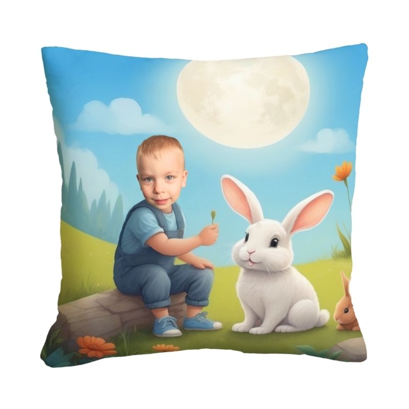 Poduszka z Twoim zdjęciem Zając