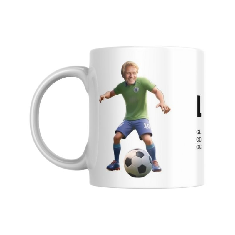 Kubek ze zdjęciem Piłkarska legenda dla taty