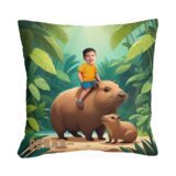 personalizowana poduszka z Twoim zdjęciem kapibara dla dziecka