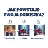 personalizowana poduszka superbohater z imieniem dziecka