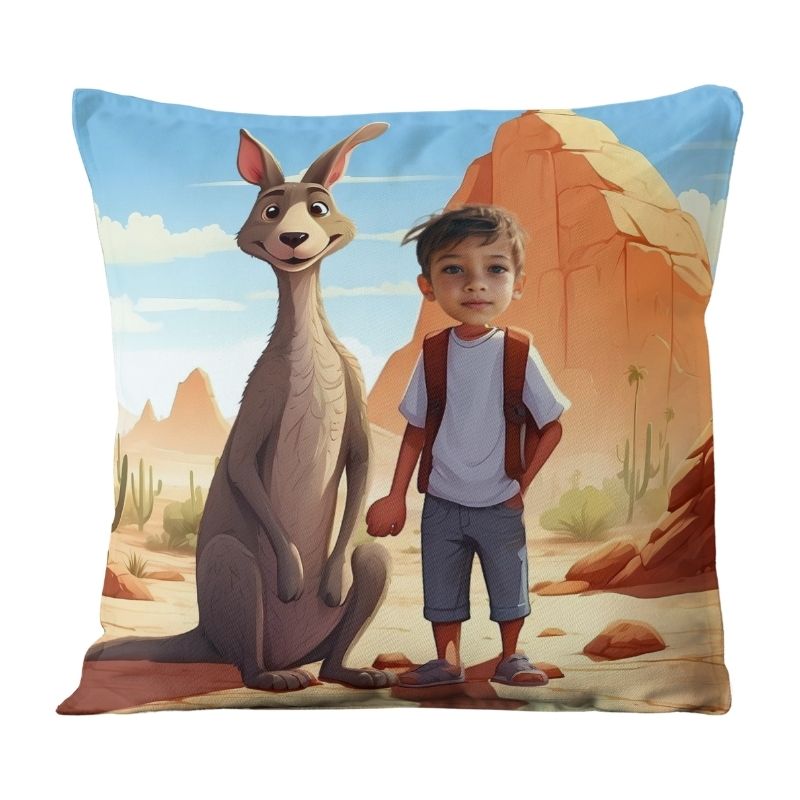Poduszka z Twoim zdjęciem Kangur Personalizowana