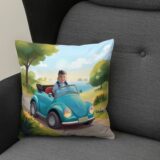 Poduszka ze zdjęciem kabrio personalizowana dla dziecka