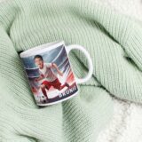 personalizowany kubek piłkarz ze zdjęciem dziecka