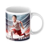 personalizowany kubek piłkarz ze zdjęciem dziecka