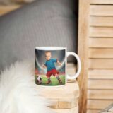 personalizowany kubek piłkarze ze zdjęciem dziecka i opcjonalnym imieniem