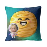 poduszka Wenus z Twoim zdjęciem – personalizowana poduszka z planetą i zdjęciem dziecka