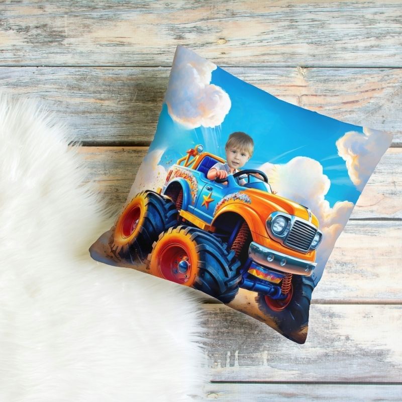 Poduszka personalizowana z Twoim zdjęciem MONSTERTRUCK 2