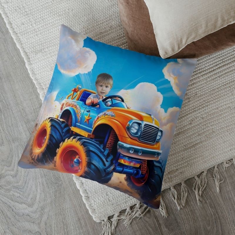 Poduszka personalizowana z Twoim zdjęciem MONSTERTRUCK 2