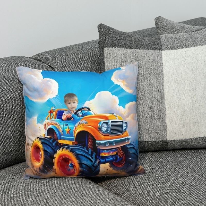 Poduszka personalizowana z Twoim zdjęciem MONSTERTRUCK 2