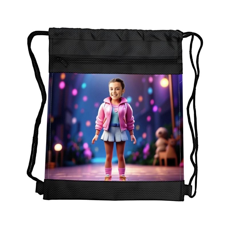 BARBIE 3 PERSONALIZOWANY WOREK Z BAJKOWĄ GRAFIKĄ i TWOIM ZDJĘCIEM Z PRZEGRÓDKAMI NA ZAMEK