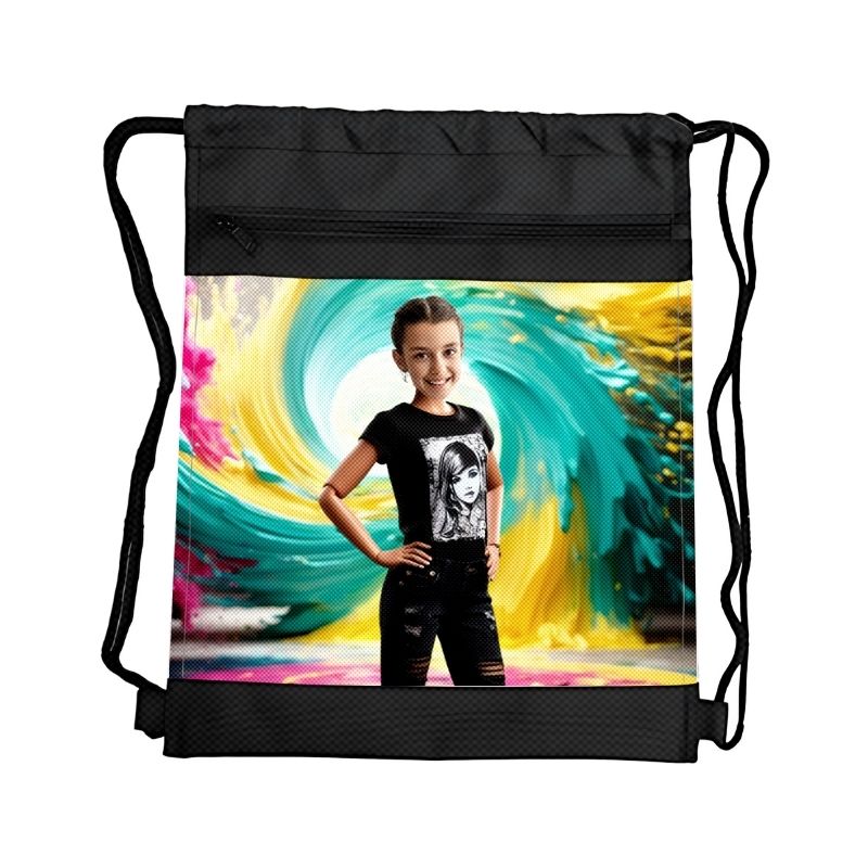 Personalizowane prezenty ze zdjęciem dla dzieci, wyjątkowe prezenty z własnym nadrukiem worek personalizowany ze zdjęciem worek do szkoły worek do przedszkola