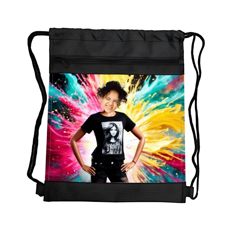 BARBIE 6 PERSONALIZOWANY WOREK Z BAJKOWĄ GRAFIKĄ i TWOIM ZDJĘCIEM Z PRZEGRÓDKAMI NA ZAMEK