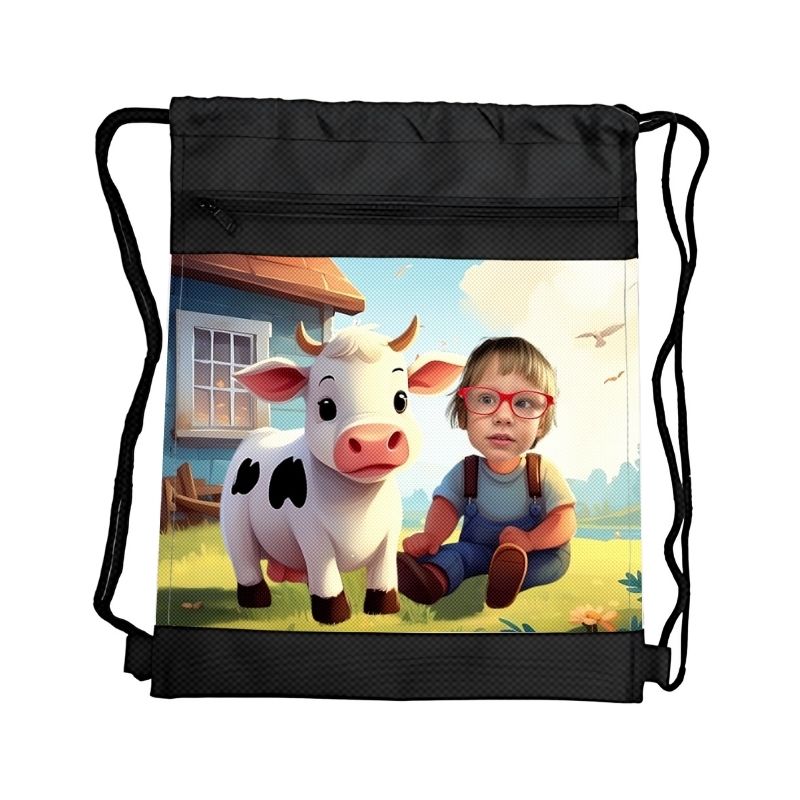 Personalizowane prezenty ze zdjęciem dla dzieci, wyjątkowe prezenty z własnym nadrukiem worek personalizowany ze zdjęciem worek do szkoły worek do przedszkola