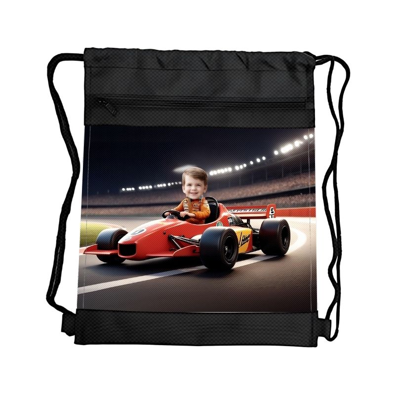 RAJDOWIEC 3 PERSONALIZOWANY WOREK Z BAJKOWĄ GRAFIKĄ i TWOIM ZDJĘCIEM Z PRZEGRÓDKAMI NA ZAMEK POJAZDY