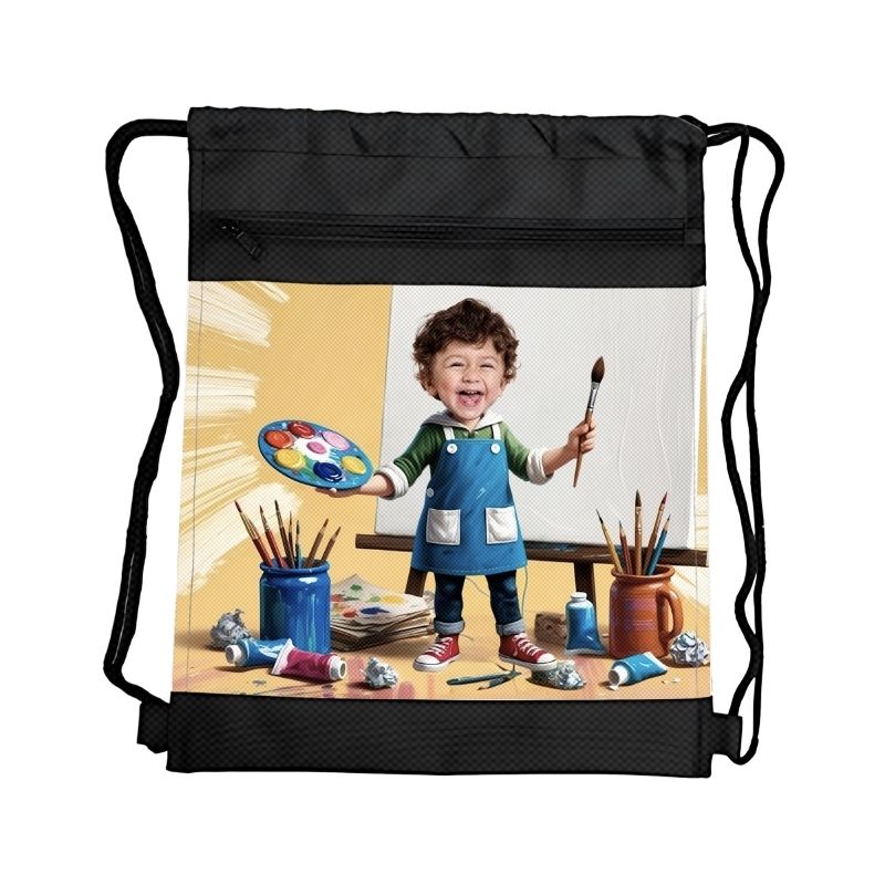 Personalizowane prezenty ze zdjęciem dla dzieci, wyjątkowe prezenty z własnym nadrukiem worek personalizowany ze zdjęciem worek do szkoły worek do przedszkola