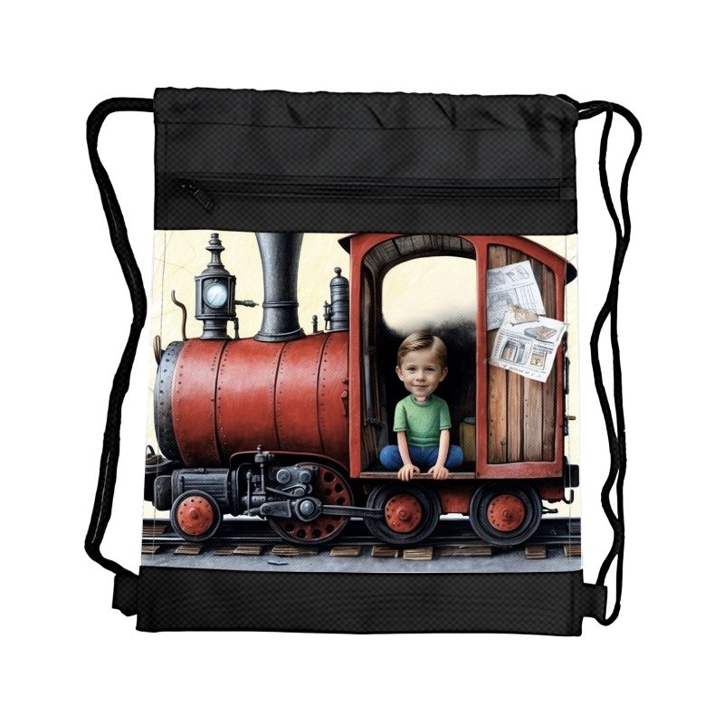 Personalizowane prezenty ze zdjęciem dla dzieci, wyjątkowe prezenty z własnym nadrukiem worek personalizowany ze zdjęciem worek do szkoły worek do przedszkola