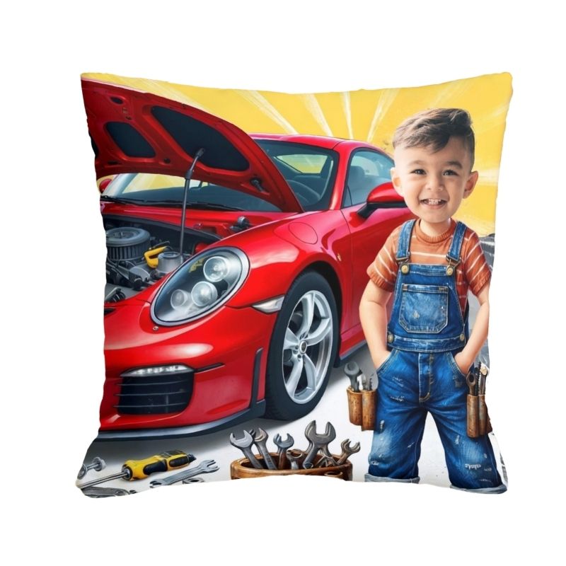 Poduszka ze zdjęciem personalizowana Mechanik 2