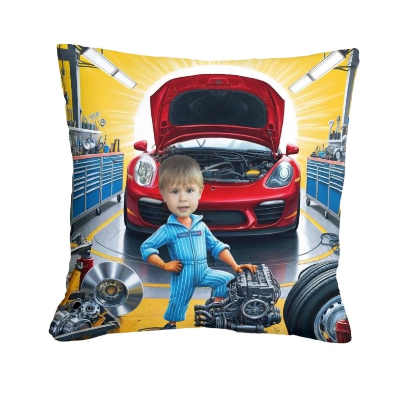 Poduszka ze zdjęciem personalizowana Mechanik 4