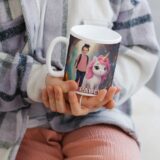Personalizowany kubek z jednorożcem i zdjęciem dziecka