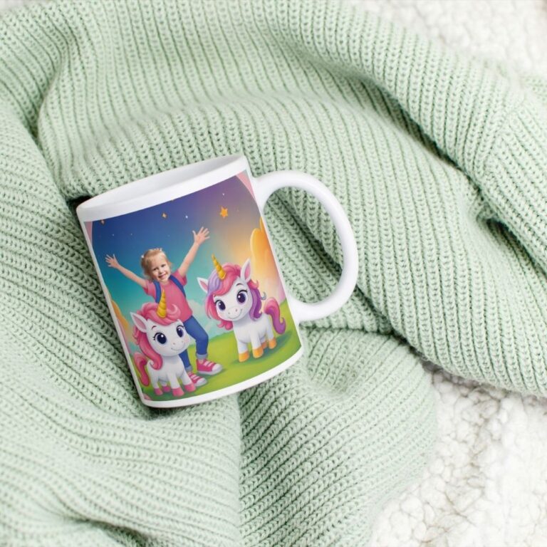 personalizowany kubek jednorożce