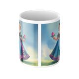 personalizowany kubek księżniczka ze zdjęciem dziecka w sukience