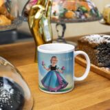 personalizowany kubek księżniczka ze zdjęciem dziecka w sukience