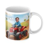 personalizowany kubek quad ze zdjęciem dziecka i opcjonalnym imieniem