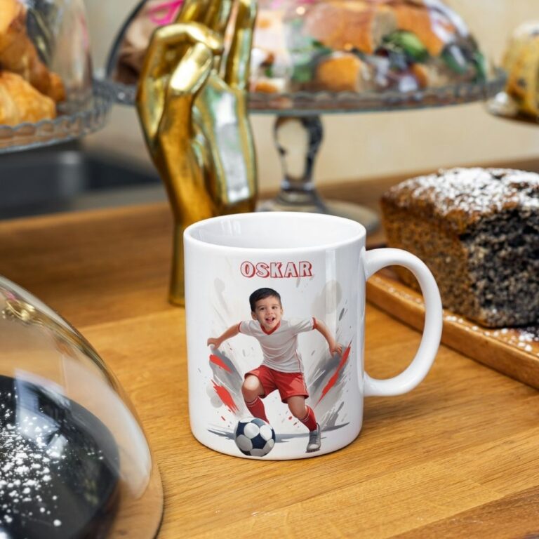 kubek pilkarz ze zdjęciem