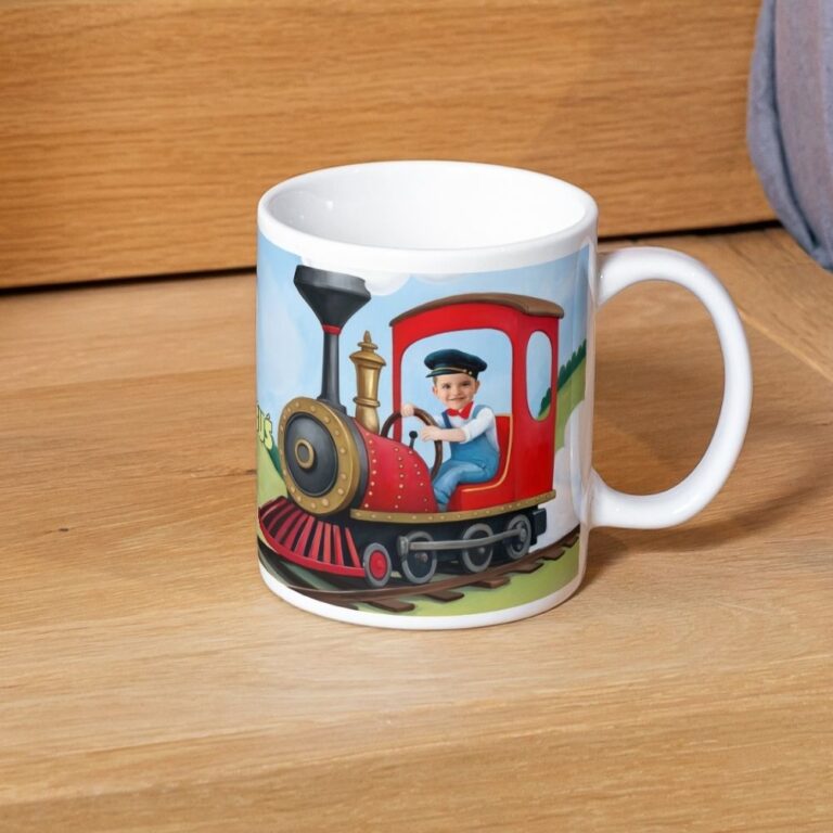 Personalizowany kubek pociąg ze zdjęciem