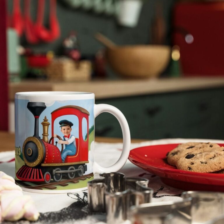 Personalizowany kubek pociąg ze zdjęciem