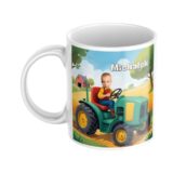 personalizowany kubek traktor ze zdjęciem