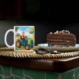 personalizowany kubek traktor ze zdjęciem