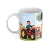 Personalizowany kubek Czerwony Traktor – wyjątkowy kubek personalizowany ze zdjęciem dla dzieci. Dodaj zdjęcie i imię, aby stworzyć unikalny prezent!