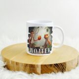 PERSONALIZOWANY KUBEK ZE ZDJECIEM PREZENT NA DZIEN CHŁOPAKA, URODZIY CZY ŚWIĘTA, CERAMICZNY LUB PLASTIKOWY DINOZAURY