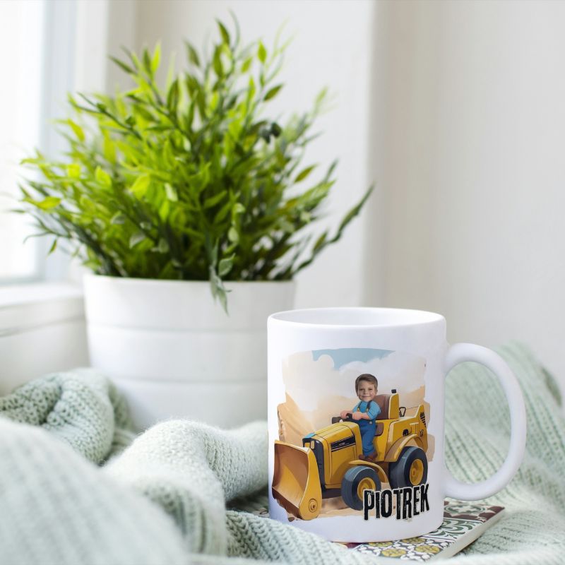 Kubek ze zdjęciem Buldożer 2