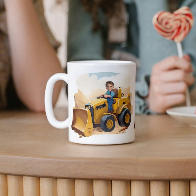 Kubek ze zdjęciem Buldożer 2