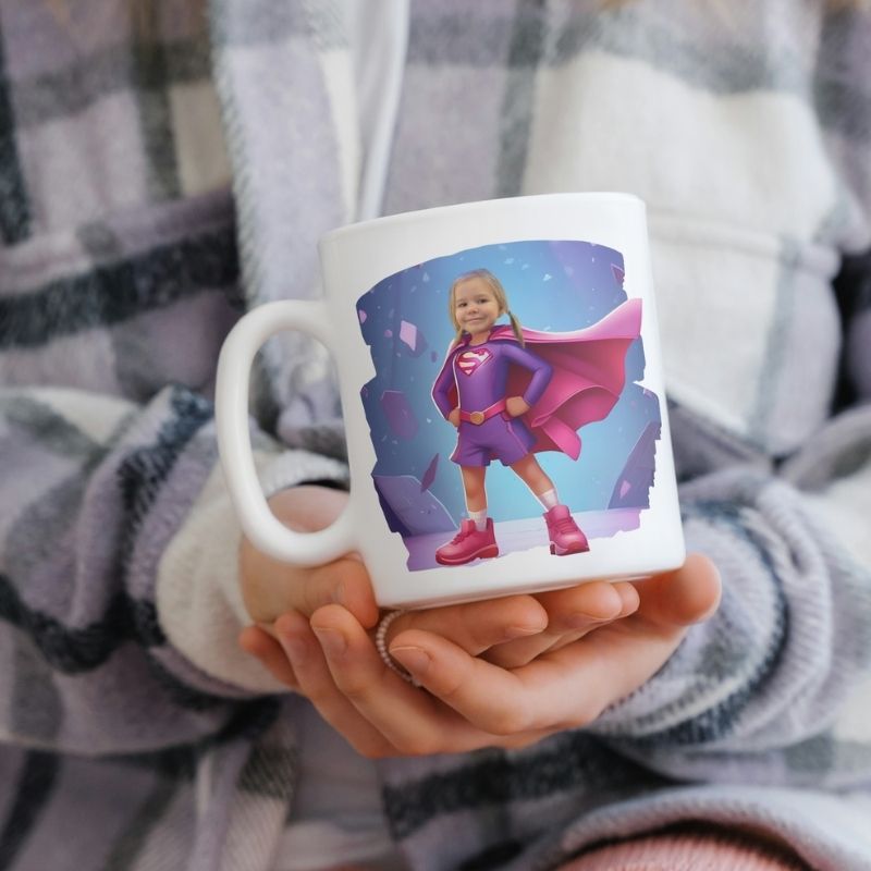Kubek ze zdjęciem Superbohaterka 2