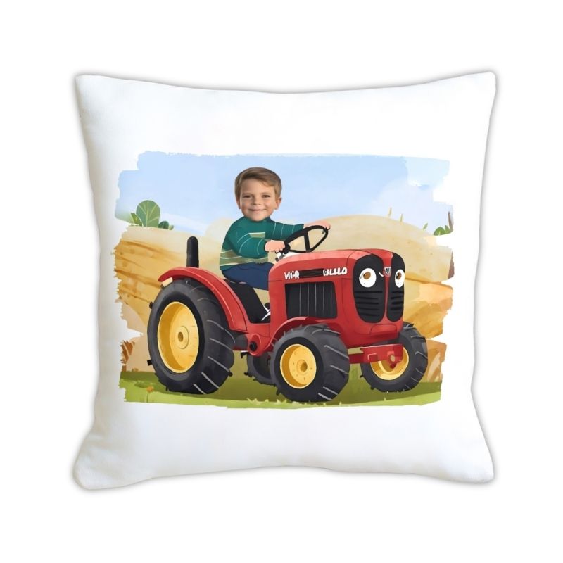 personalizowana poduszka z nadrukiem, poduszka z bajkową grafiką, pluszowa poduszka 45x45, poduszka z własnym zdjęciem, wyjątkowy prezent na każdą okazję, miękka poduszka dekoracyjna, poduszka na zamówienie, poduszka z kolorowym nadrukiem, trwała poduszka sublimacyjna, poduszka z kulką silikonową, poduszka dla dzieci z grafiką, poduszka personalizowana na prezent, poduszka z zamkiem do prania, szybka realizacja poduszki CZERWONY TRAKTOR