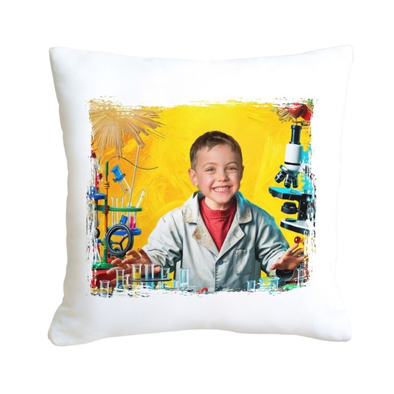 personalizowana poduszka z nadrukiem, poduszka z bajkową grafiką, pluszowa poduszka 45x45, poduszka z własnym zdjęciem, wyjątkowy prezent na każdą okazję, miękka poduszka dekoracyjna, poduszka na zamówienie, poduszka z kolorowym nadrukiem, trwała poduszka sublimacyjna, poduszka z kulką silikonową, poduszka dla dzieci z grafiką, poduszka personalizowana na prezent, poduszka z zamkiem do prania, szybka realizacja poduszki CHEMIK