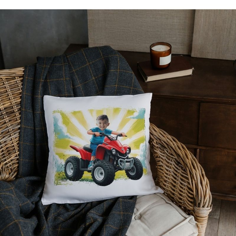 QUAD Pluszowa poduszka z nadrukiem z Twoim zdjęciem