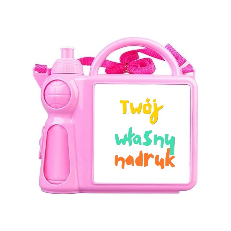 Personalizowany zestaw śniadaniowy zawierający bidon i pudełko z własnym nadrukiem lub zdjęciem to idealny, praktyczny prezent dla dziecka